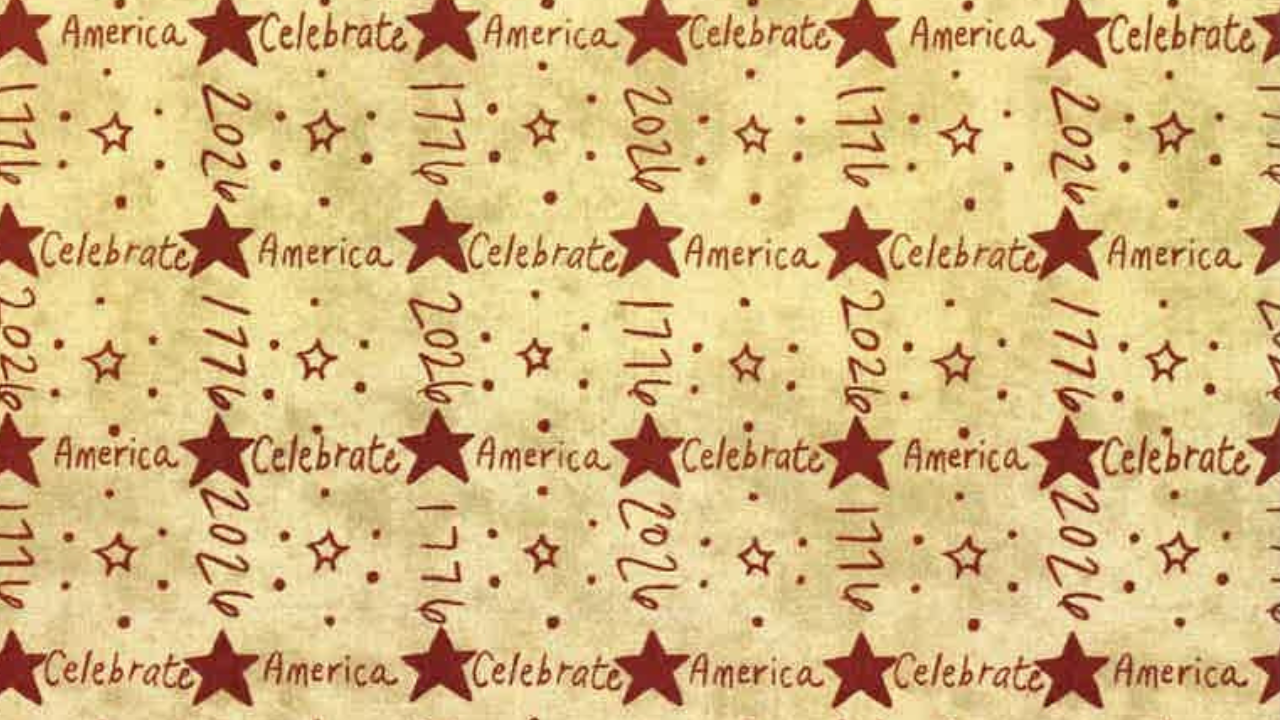 Celebrate 1776-88 - Tan/Red - Choose QTY