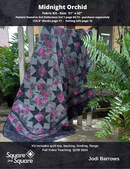 Midnight Orchid Fabric Kit - Choose Color Options