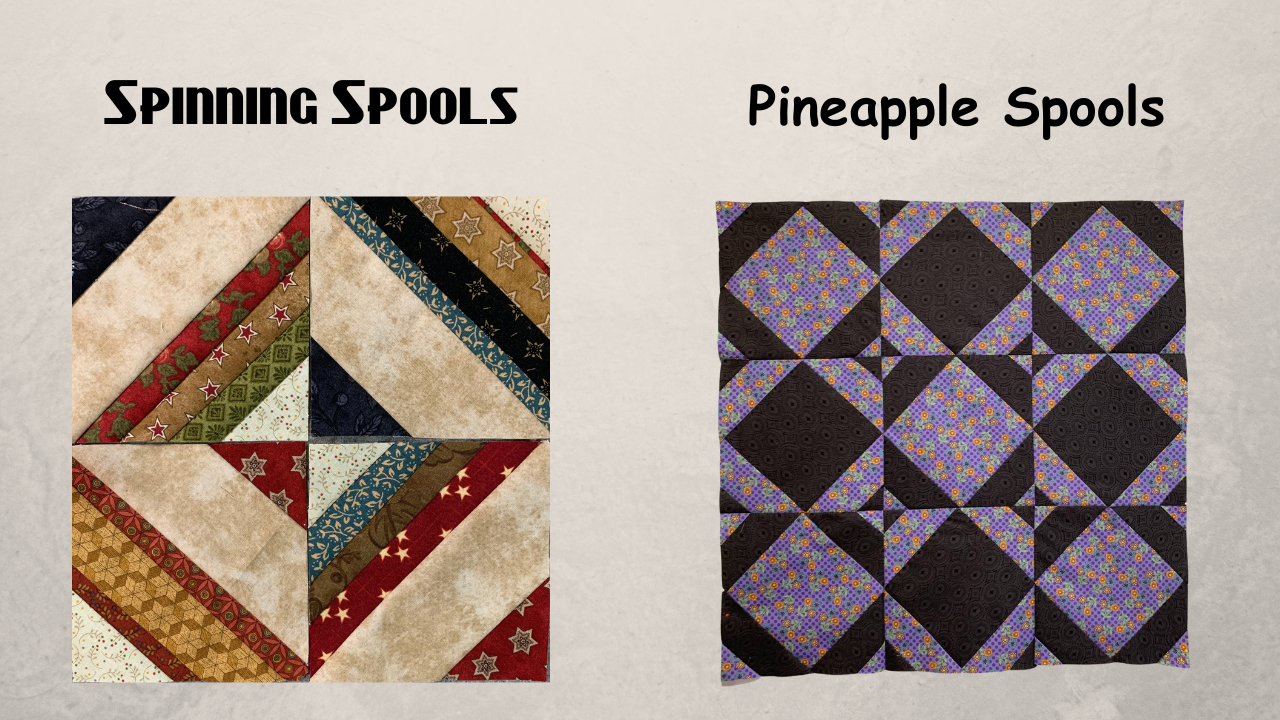 Scrappy Spools or Pineapple Spools - Choose 1 or both - ePattern or hard copy patterns