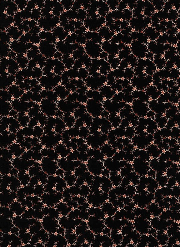 Black Floral Vine -Vintage 2202-99