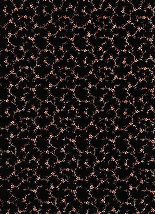 Black Floral Vine -Vintage 2202-99