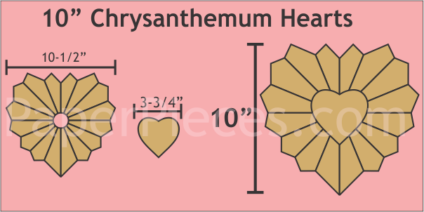 Dresden 10" Chrysanthemum Heart