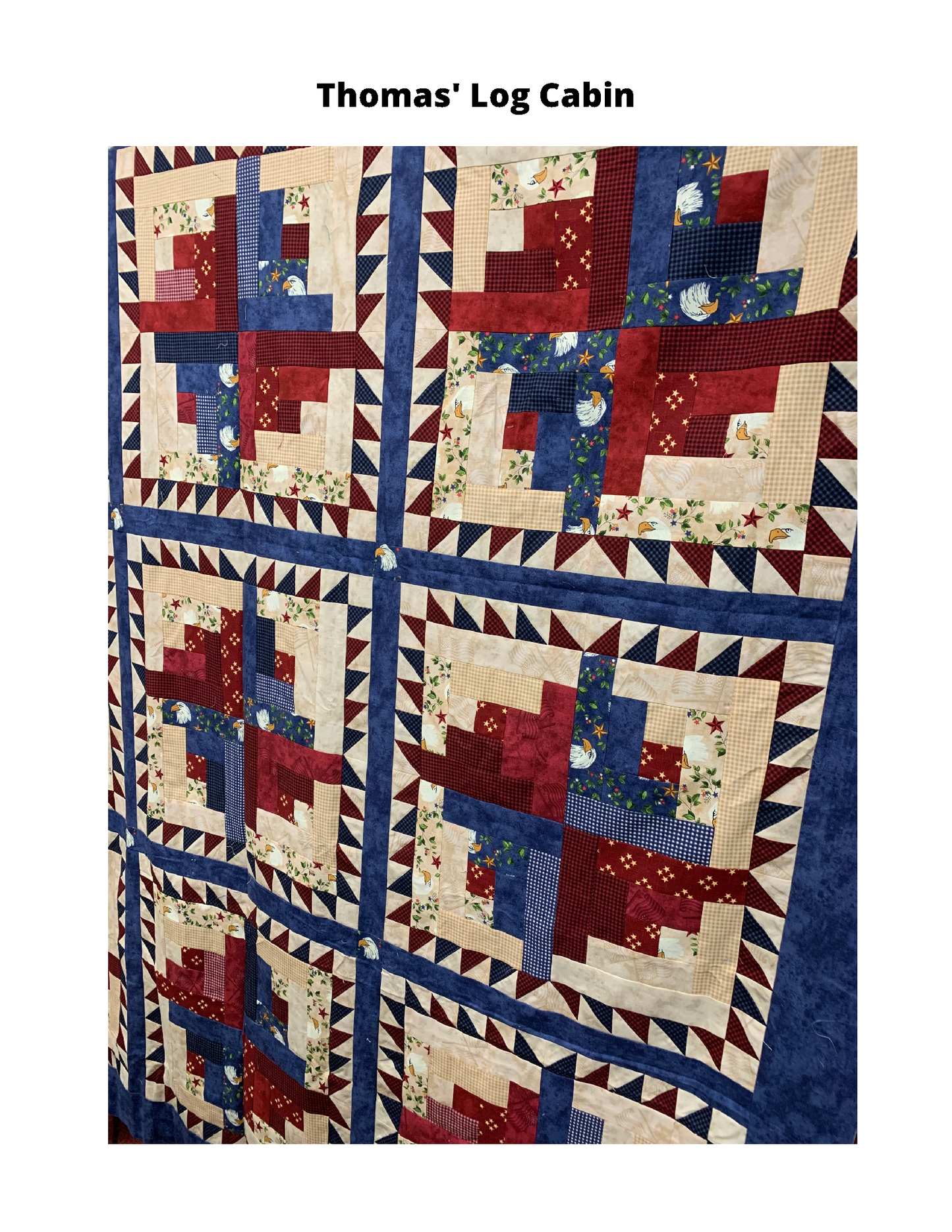 Thomas' Log Cabin fabric kit